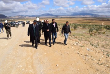 معاينة تقدم إنجاز مشروع تهيئة الطريق الرابطة بين حيدرة و درناية